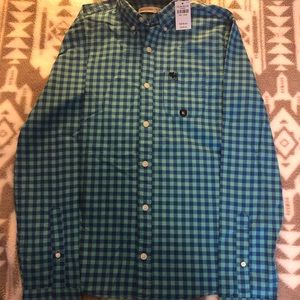 Abercrombie kids boys button down shirt